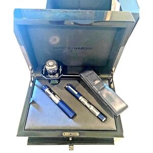 Ulysse Nardin Ltd Edition Double Reservoir Sterling Fountain‎ Pen in Case & Box